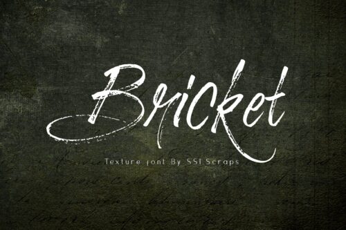 Bricket texture font