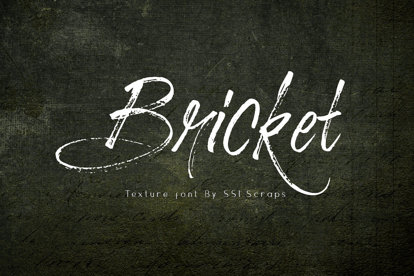 Bricket texture font