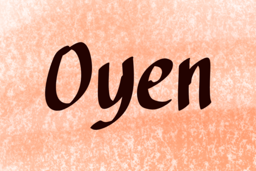 Oyen vintage script