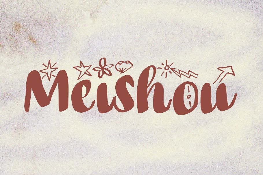 Meishou decorative script