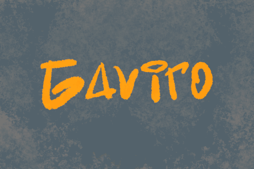 Gaviro graffiti font